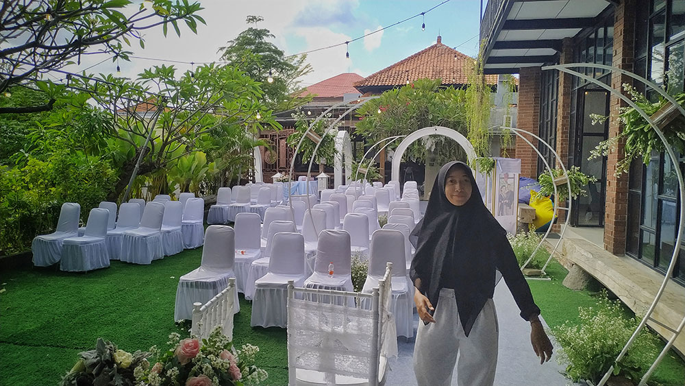 Outdoor wedding venue Bali